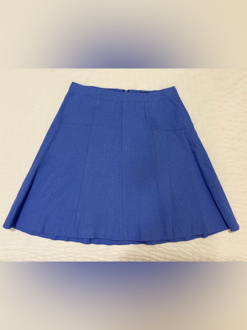 Harve Benard A-Line Skirt in Cobalt Blue